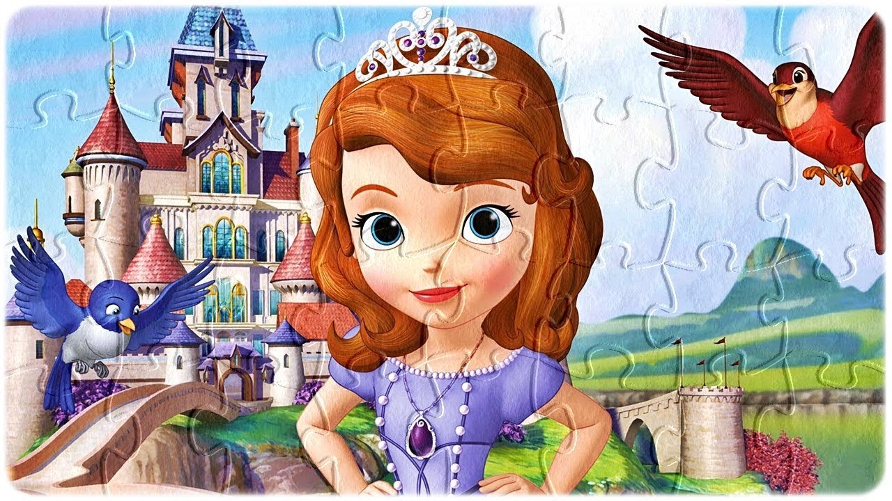 Disney Sofia The First Puzzle, Fun Puzzle Games for Kids - YouTube