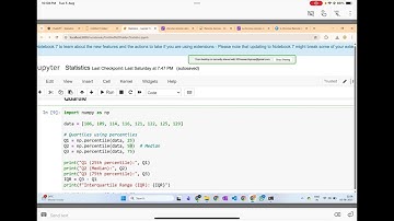 Quartiles python