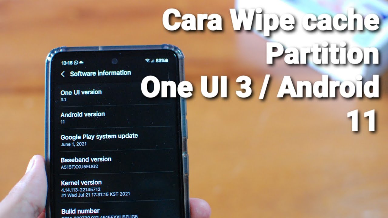 Cara melakukan Wipe Cache Partition Di One UI 3 / Android 11 - YouTube
