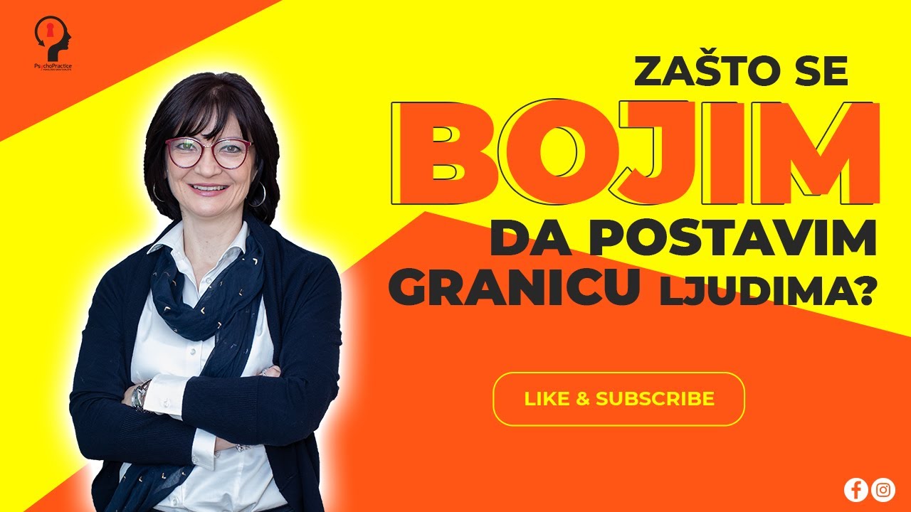 Zašto se bojim da postavim granicu ljudima?｜prof. dr. sc. Jasna Bajraktarević