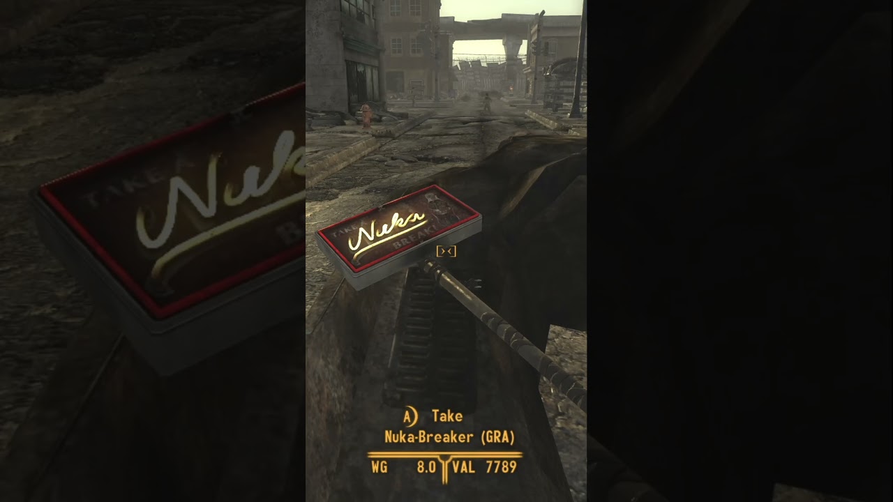 The Nuka breaker is the best looking melee weapon in New Vegas 