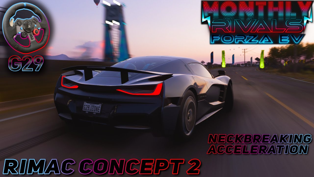Rimac Concept Two on Tierra Prospera Circuit Forza Horizon 5 Monthly Forza EV - Series 17