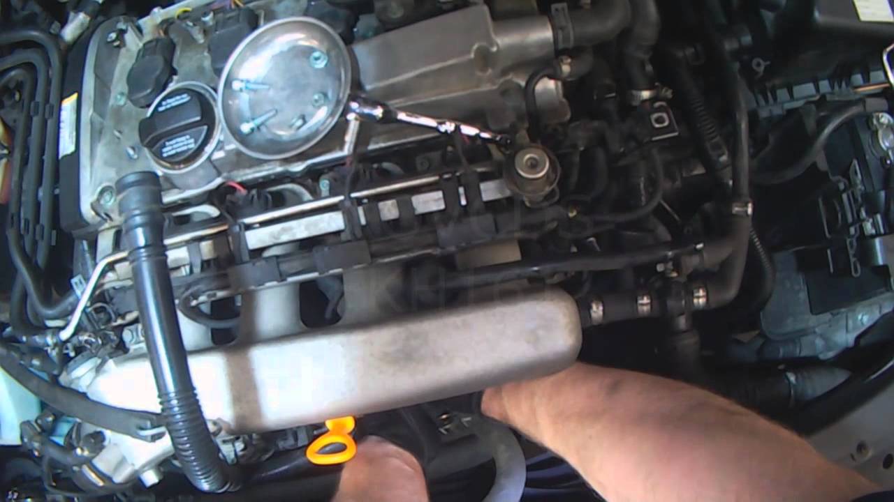 VW A4: 1.8T PCV components (removal for replacement) - YouTube