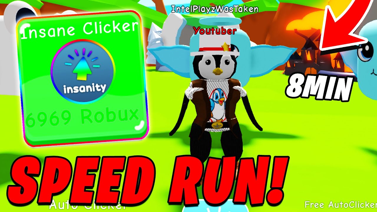 I BEAT THE GAME IN ONLY 8 MINUETS! (*INSANE AUTO CLICKER*) | Clicking Chaos