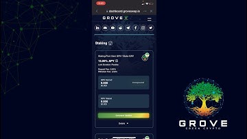 How to Stake Grove Coin - On Mobile (TrustWallet/MetaMask/SafeMoon)