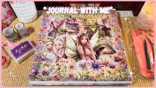 ASMR JOURNALING || FAIRY FANTASY THEME || XL JOURNAL #notalking  #newjournal #asmr 