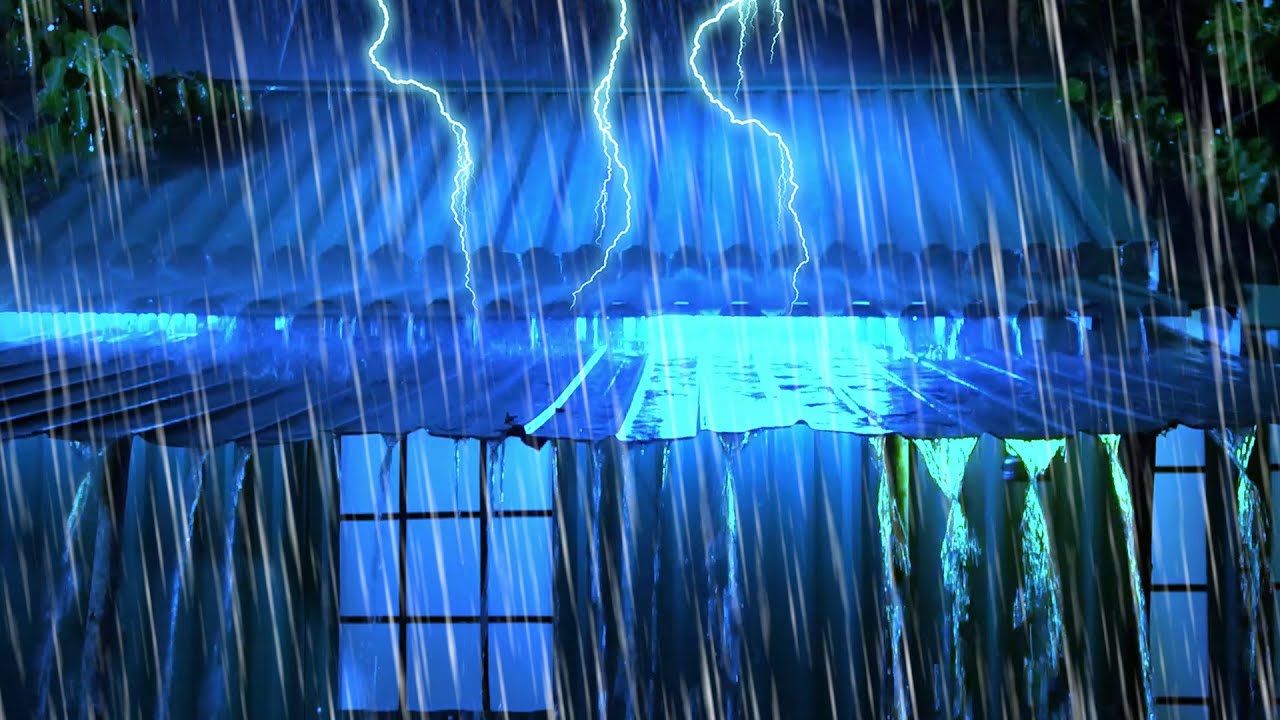 Lluvia Hipnótica con Truenos ⚡ El Sonido Perfecto para Dormir Toda la ...