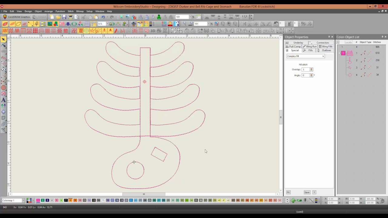 EmbroideryStudio e3 - Creating applique cut files - YouTube