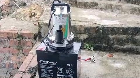 MẪU BƠM NƯỚC CHẠY ĐIỆN ẮC QUY - 12V / 220W - GIÁ 550K . KHỎE NHƯ BƠM ĐIỆN 220V