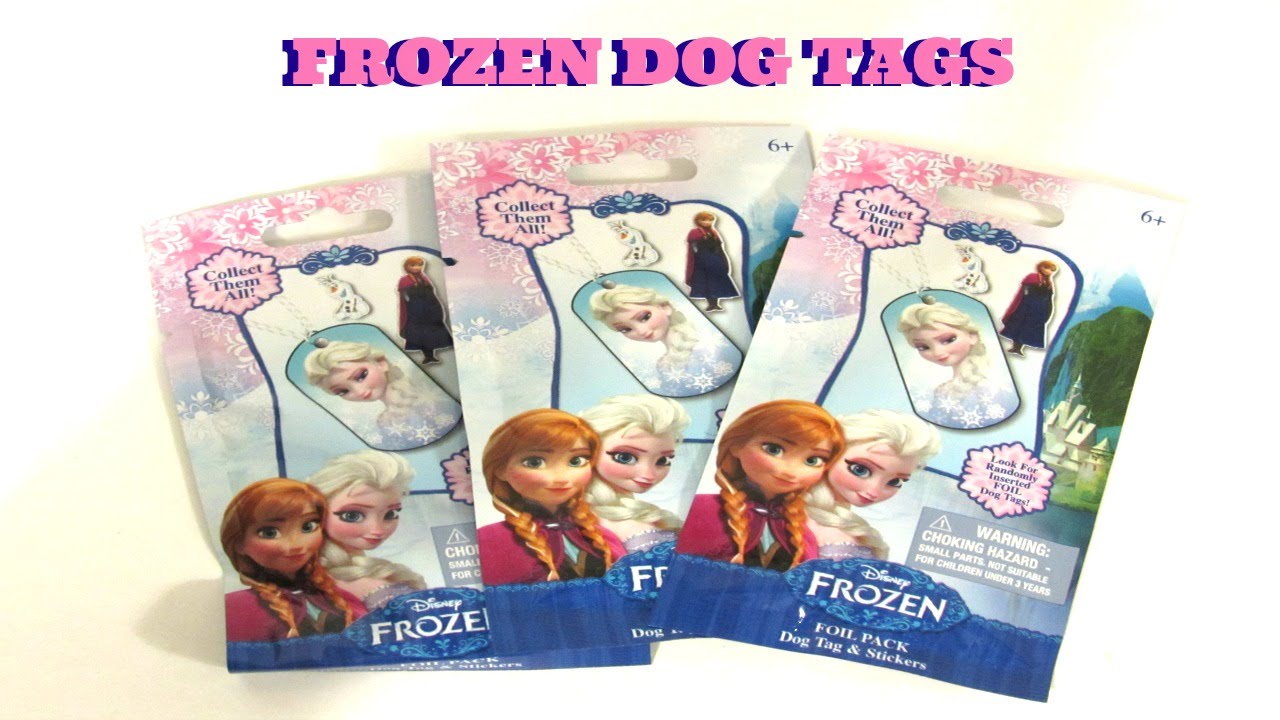 DISNEY FROZEN MYSTERY BLIND BAG DOG TAGS YouTube