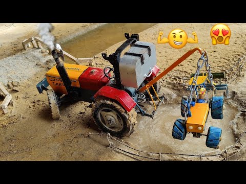 Diy Mini Tractor Trali | Mini Wheat Sowing Machine | @Toy Skills..