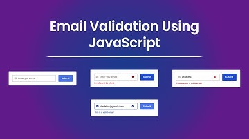 Email Validation in HTML CSS JavaScript । Developer Sajeeb