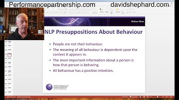 Facebook Live 2018   NLP Presuppositions 2
