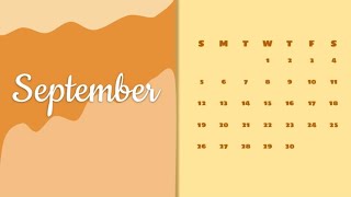 Gslide September Calendar Gslide Tutorial