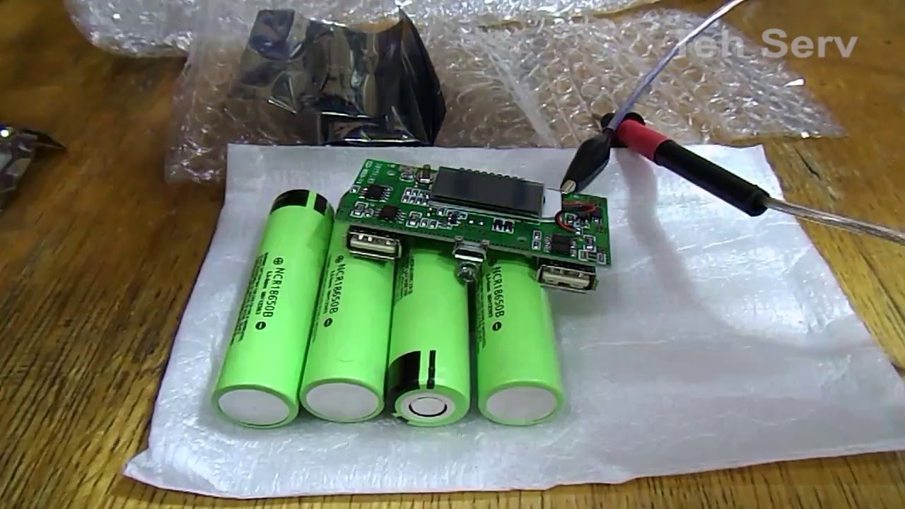 Li ion аккумуляторы и плата для powerbank
