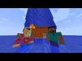 2 NOOB VS TSUNAMI VS CASA DE LAVA! QUIEN GANARA!? MNECRAFT + TROLL