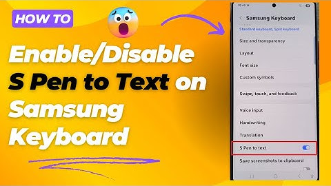 ✍️ How to Enable/Disable S Pen to Text on Samsung Keyboard | Galaxy S25