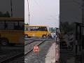Train cross school bus omg 😡🙄 #shorts #trending #ytshorts