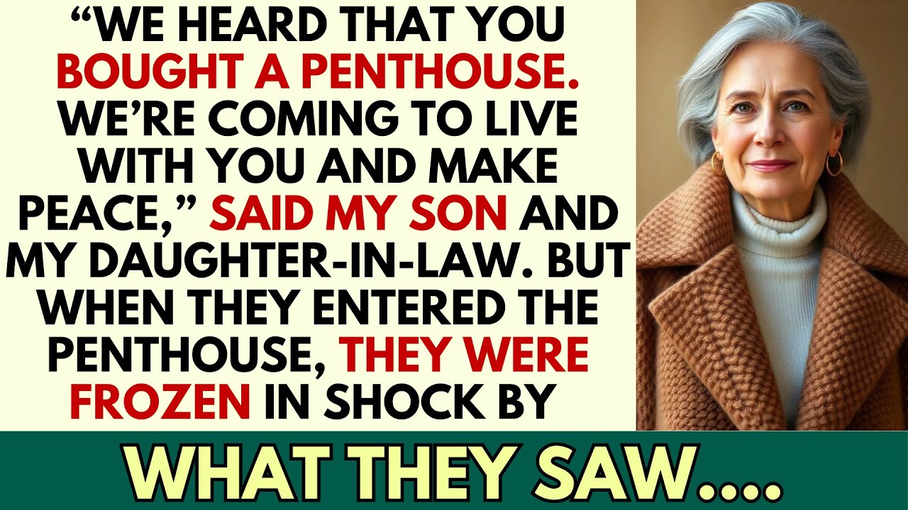 WE FOUND OUT THAT YOU BOUGHT A PENTHOUSE. WE’RE COMING LIVE WITH YOU AND MAKE PEACE, SAID SON AND...
