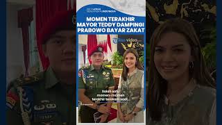 Totalitas Momen Terakhir Mayor Teddy Dampingi Prabowo Bayar Zakat, Mata Bengkak Hidung Merah