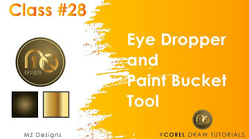 Eye Dropper and Paint Bucket Tool in Corel Draw || Corel Draw12 || Class 28 || اردو / हिंदी