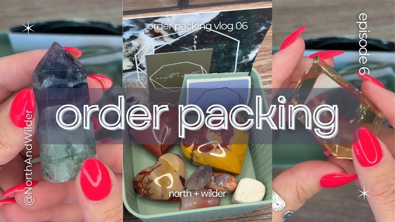 Packing Orders for My Crystal Shop ✨ || Order Packing Vlog 06 💌 || Small Business Vlog 💛