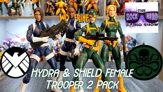 Marvel Legends Hydra and SHIELD Female Trooper 2 Pack in 6 Minutes or Less | Rock Nerd Radio