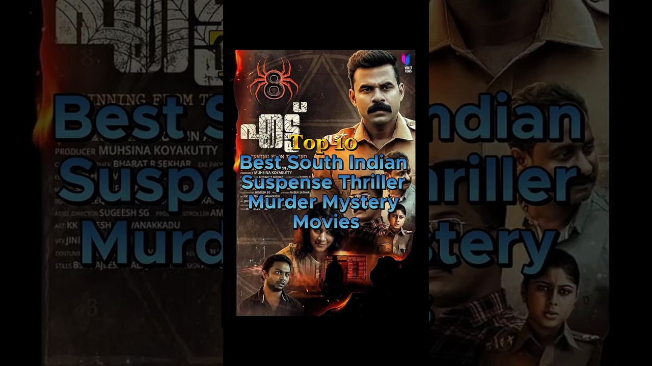 10 South Indian Suspense Thriller Mystery Thriller Movies #top10 #suspensethriller #southmovies 