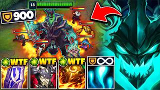 The Enemy Picked All Ad Champs, So I Stacked 900 Armor On Thresh 150,000 Damage Blocked