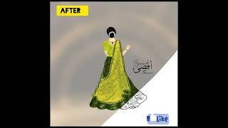Fashion Illustration | Digital design | Medibang #youtubeshorts #youtube #ytshorts #shorts