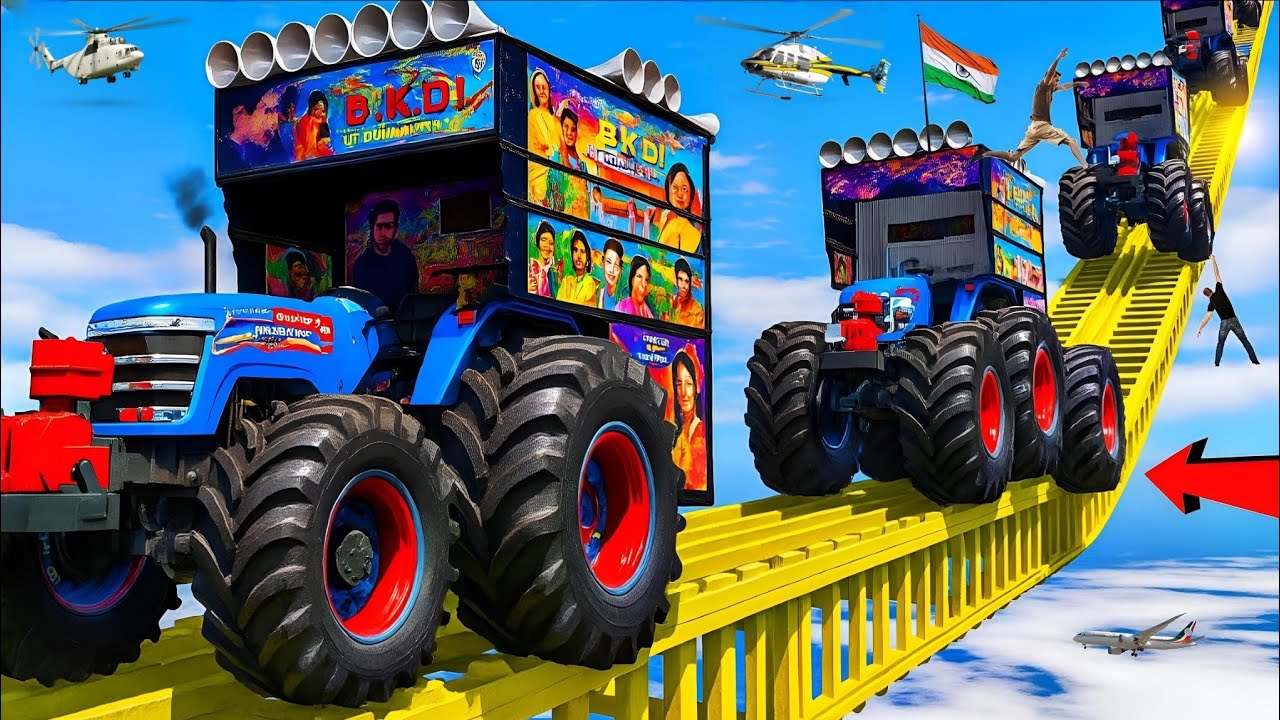 GTA:5 World's Highest ! 😱🫨🫨 TRIED THE IMPOSSIBLE 🙄🫨🇮🇳 SUPER MEGA RAMP CHALLENGE ! INDIAN All DJ