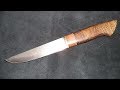 Нож из мехпилы Р3М3Ф2 , рукоять из дуба