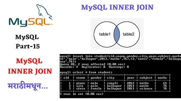 Part 15-mysql inner join in marathi | rdbms inner join in marathi | sql inner join in marathi