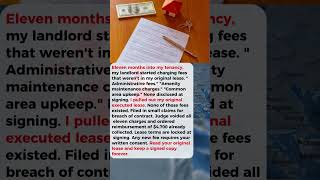 My Lease Had 11 Hidden Fees My Landlord Never Mentioned. Court Voided Every One. 💰⚖️