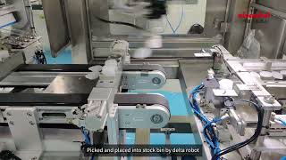 Automatic Sorting And Orientation Of Bottle With Atomvision System By Deltaspider Robot