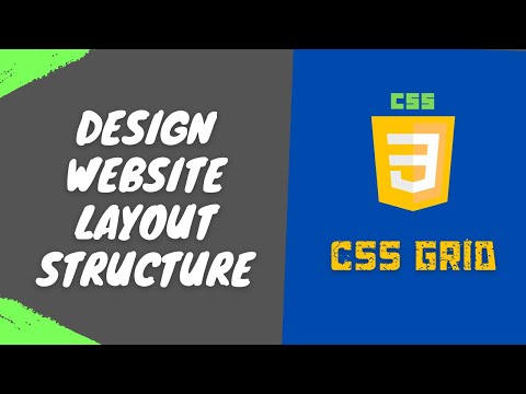 48. Design the sample Website Layout structure using CSS Grid Layout - CSS3
