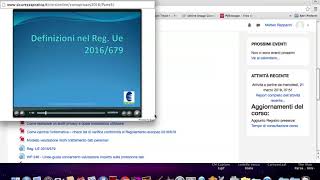 Corso on line Incaricato trattamenti dati - aggiornamento privacy europea