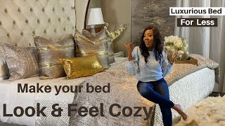HOW TO MAKE YOUR BED LOOK LUXURIOUS 2021 // Get the Hotel Modern Look for Less