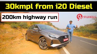 2020 Hyundai i20 Diesel Fuel Economy Run || 30 kmpl Mileage Challenge