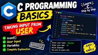 C Language Tutorial for Beginners  | Taking User Input