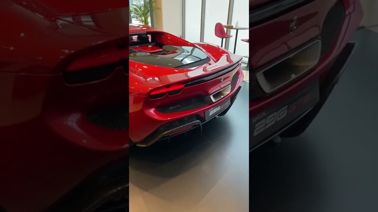 Ferrari 296 gtb start up, acceleration, exhaust sound