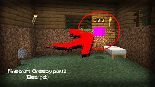 I 8 U | Minecraft Creepypasta (Bedrock)