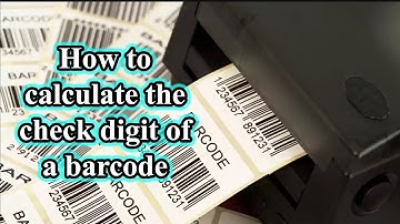 Laboratory work 12 on ICT. How to calculate the check digit of a barcode