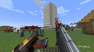 We Joined the PILLAGER ARMY and DESTROYED a Villager Corporate Tower Using MODERN WEAPONS! 💣🔥