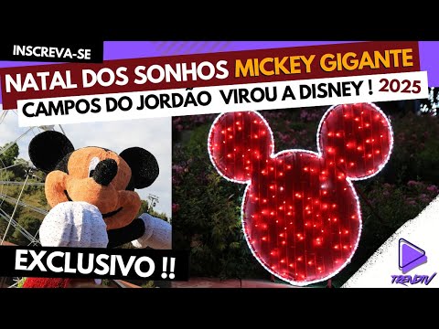 Campos do Jordão virou a Disney, Mickey Radical com Neve e Luz