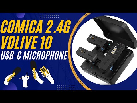 Comica Versatile 2.4G Wireless USB-C Microphone VDLive 10 Dual Lapel Microphone With Charging Case