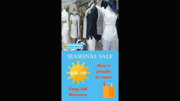 Digital signage for retail stores - Repeat Signage sample presentation (portrait orientation)