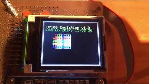 VT100 Emulator for 1.8" TFT LCD Display
