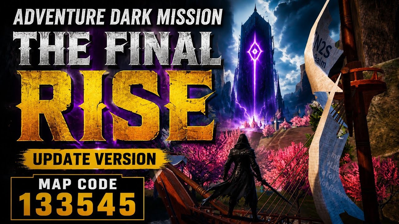 BGMI WOW MAP CODE 133545 | ADVENTURE DARK MISSION THE FINAL RISE | # ...