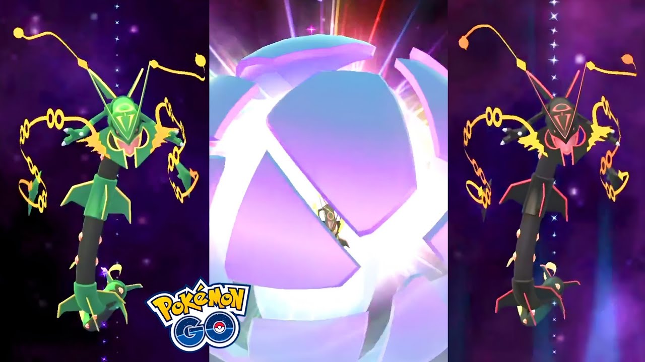 Mega Rayquaza Evolution in Pokémon GO #megarayquaza #shinyrayqyaza